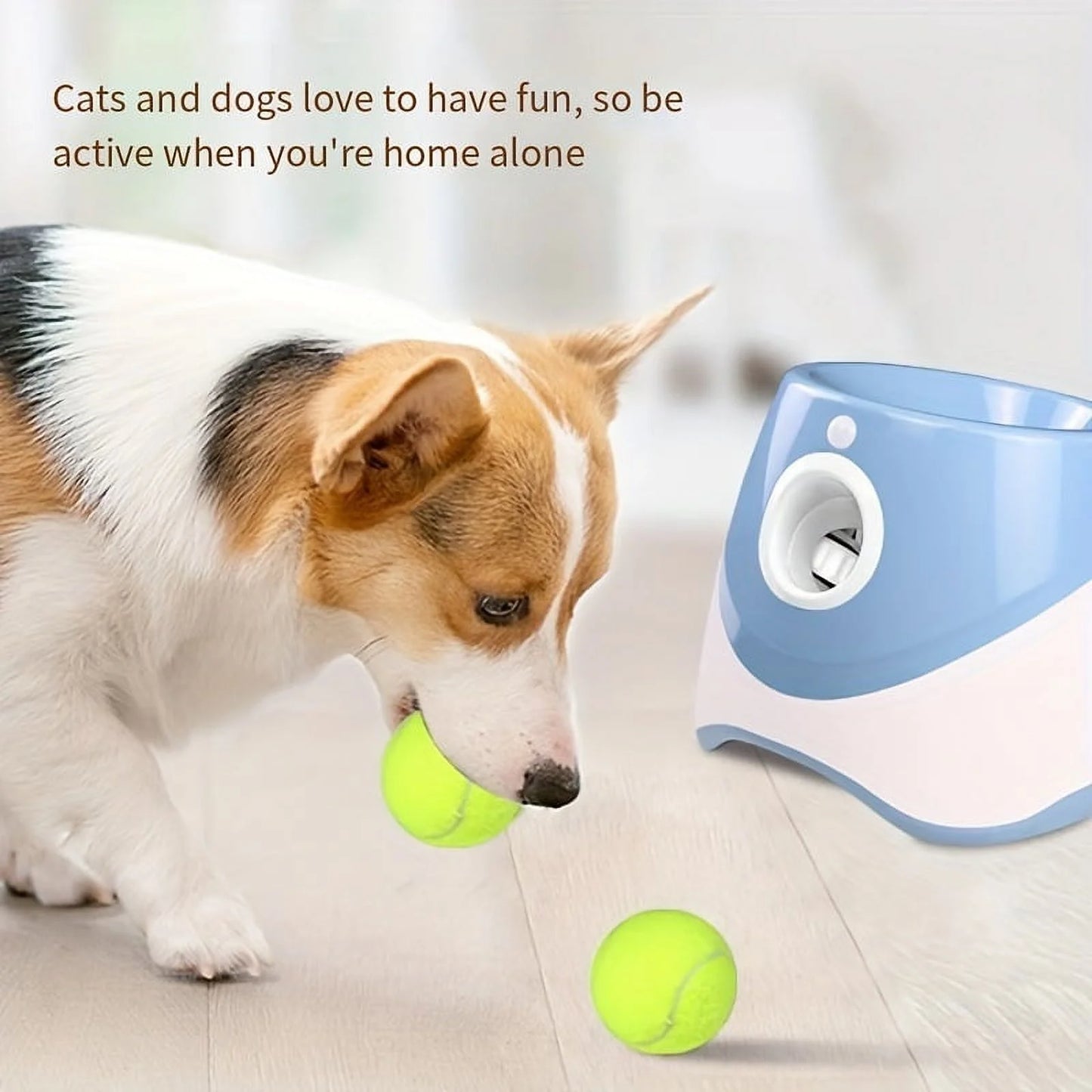 Automatic Tennis Ball Launcher – Interactive Fetch Trainer for Dogs