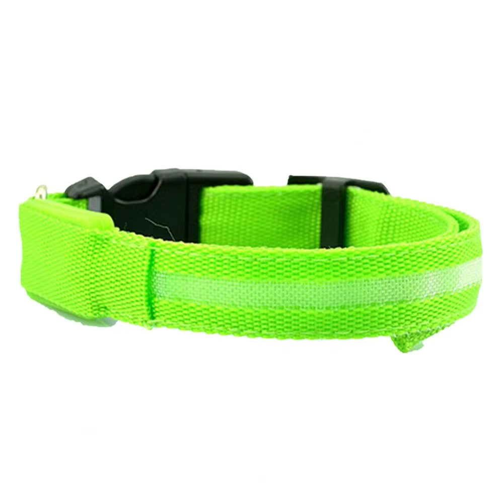 LED Light Pet Collar – Flashing Night Safety Reflective Harness for Dogs & Cats