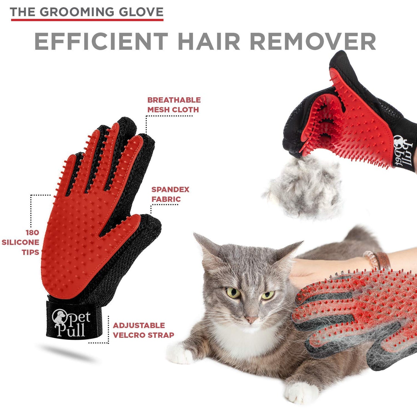 Ultimate Pet Grooming Combo β Brushes & Gloves for Shedding Reduction