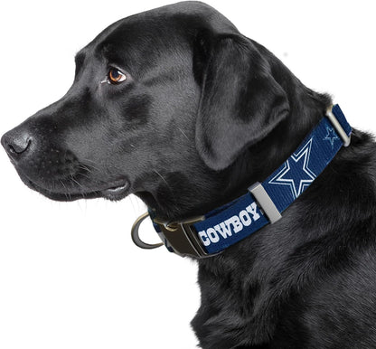 NFL Unisex-Adult Premium Pet Collar | Durable All Metal Collar