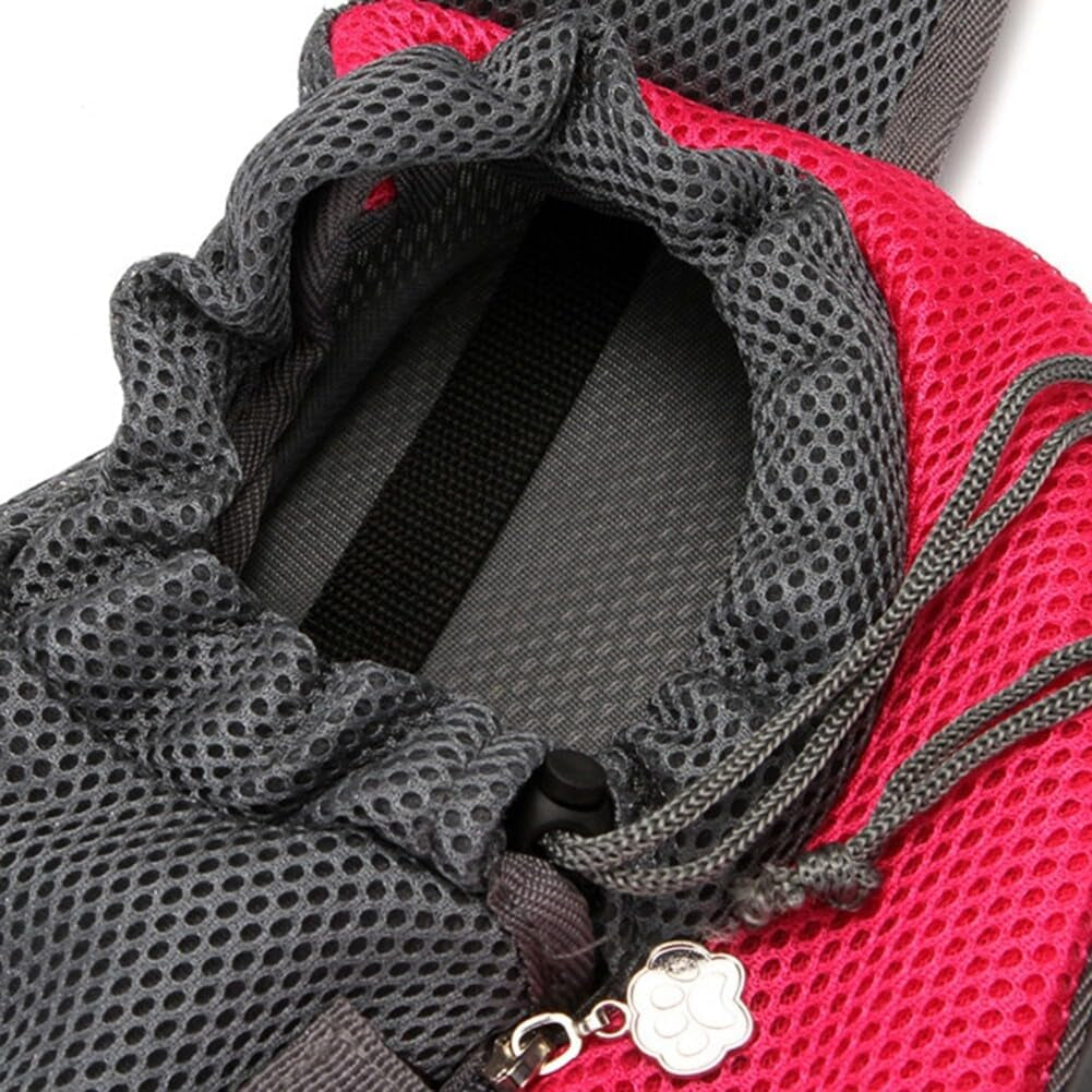 Pet Dog Sling Carrier Breathable Mesh Hands-Free Crossbody Bag for Small Dogs Cat Rabbit Outdoor Travel Purple