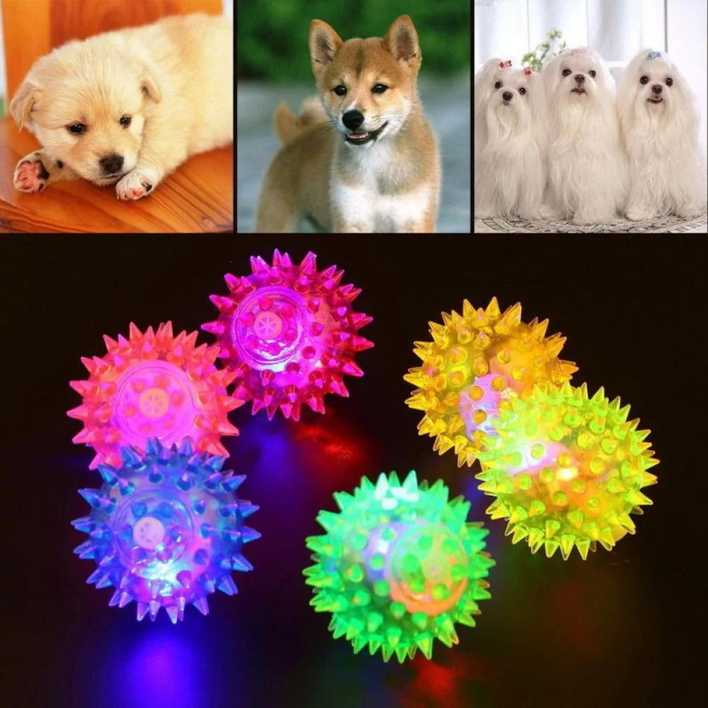Bright Squeaky Dog Ball – Fun Fetch Toy for Small Puppies & Dogs