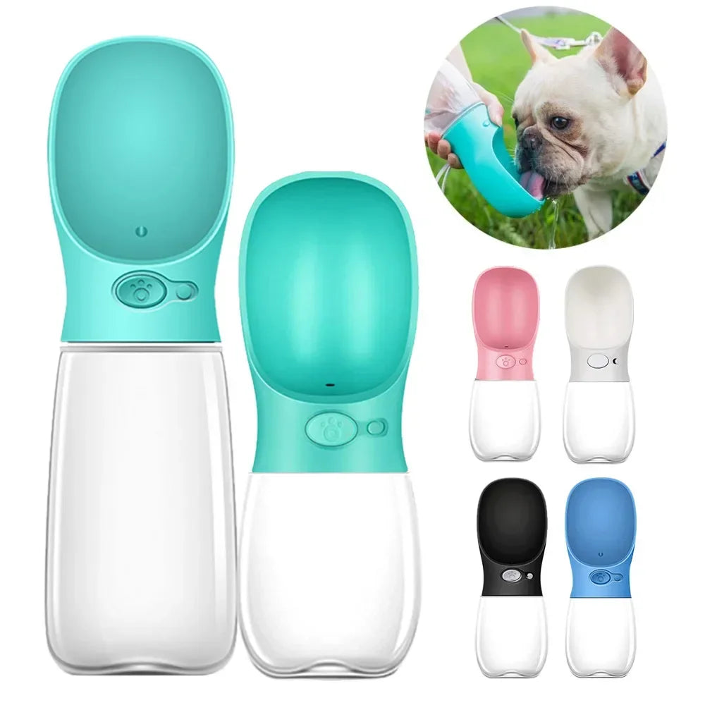 Portable Dog Water Bottle – 350ml/550ml Travel Bowl for Pets