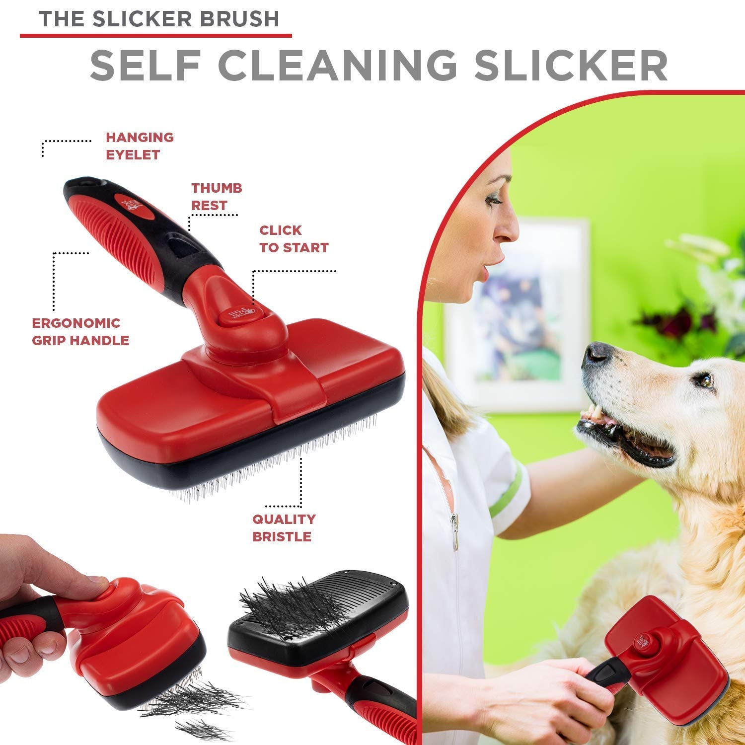 Ultimate Pet Grooming Combo – Brushes & Gloves for Shedding Reduction