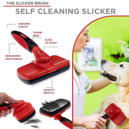 Ultimate Pet Grooming Combo – Brushes & Gloves for Shedding Reduction