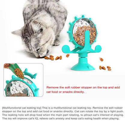 Interactive Treat Dispenser – Rotating Slow Feeder Toy for Cats & Dogs