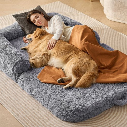 VEVOR Large Human Size Dog Bed 72 X48X10 Inches, Machine Washable 