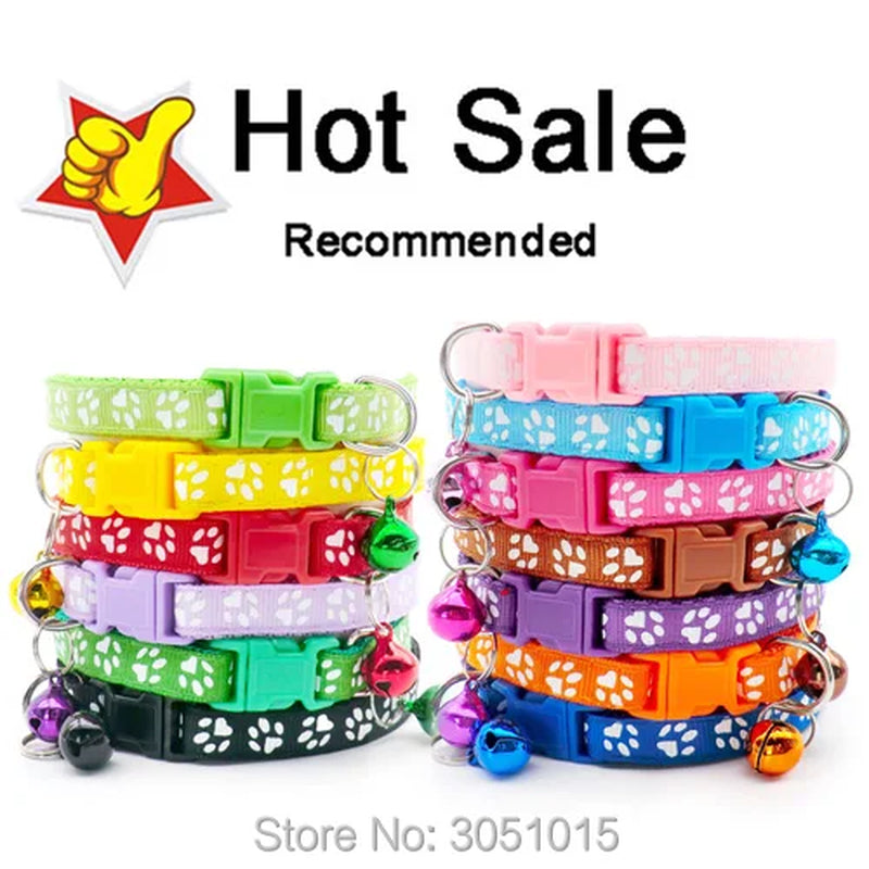 24-Pack Adjustable Dog/Cat Collars With Bell