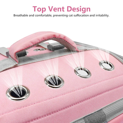 Breathable Pet Carrier Backpack – Comfortable Travel Bag for Cats & Small Dogs