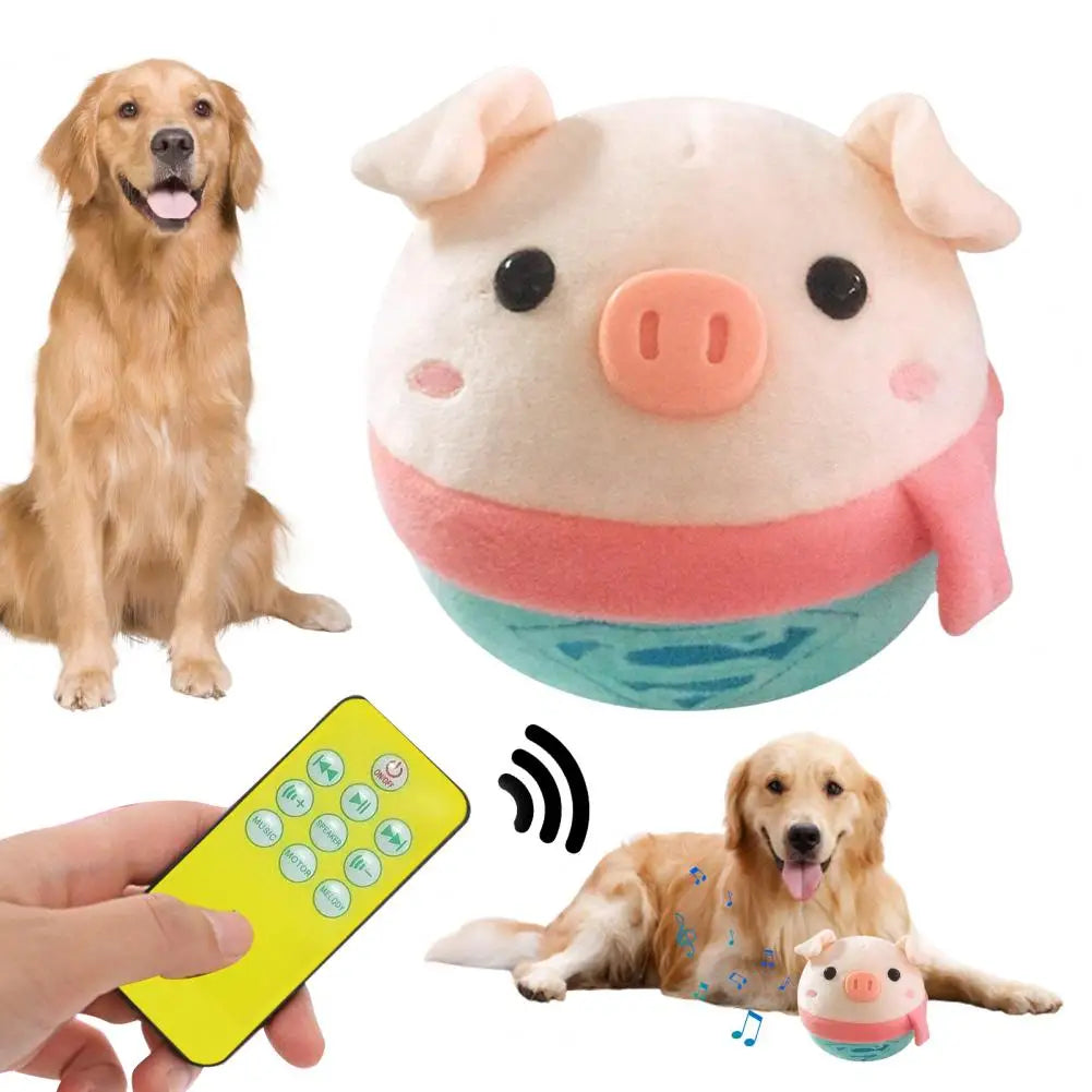 Plush Bouncing Dog Ball – Sound-Activated & Engaging for Active Pets