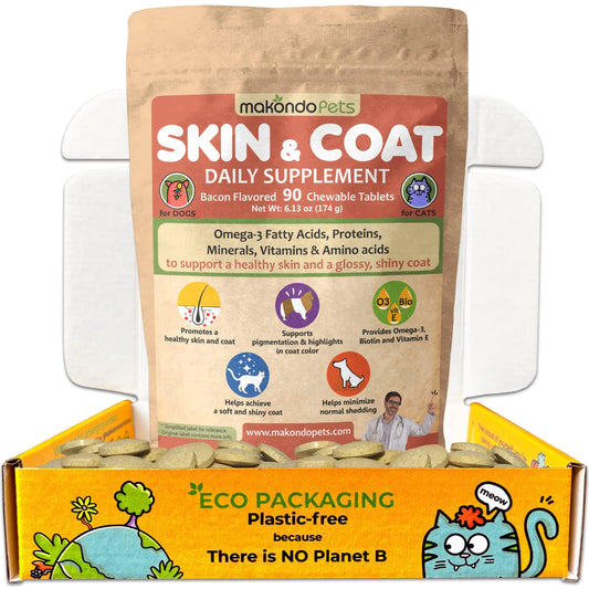 Skin & Coat Support – Fish Oil Formula for Dogs & Cats with Itch Relief
