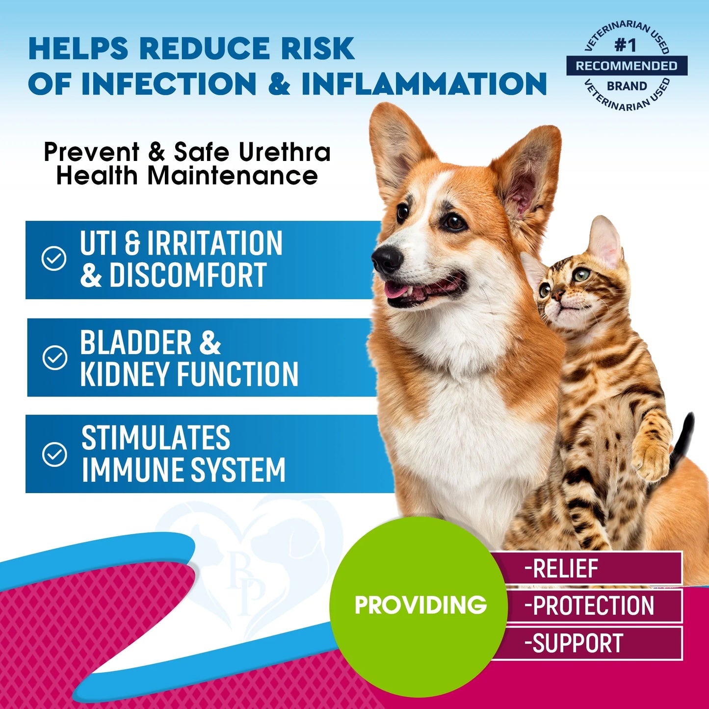 UTI & Bladder Support for Cats & Dogs – Natural Cranberry Kidney Care Drops