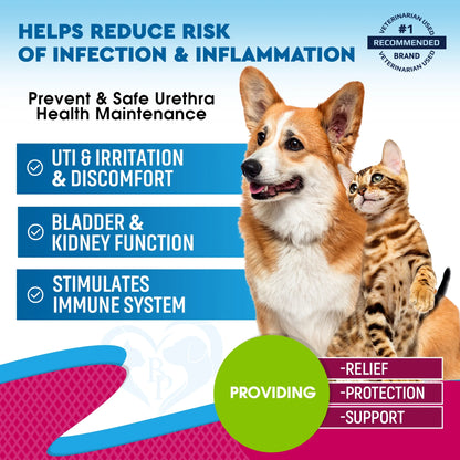 UTI & Bladder Support for Cats & Dogs – Natural Cranberry Kidney Care Drops