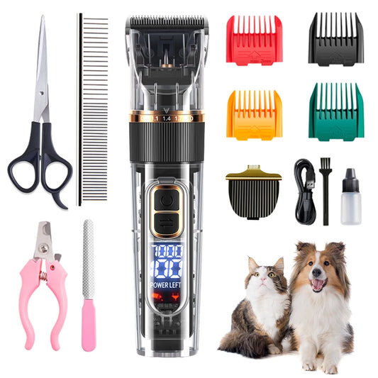 Corldess Pet Hair Clippers – Silent & Powerful Grooming Tool for Dogs & Pets