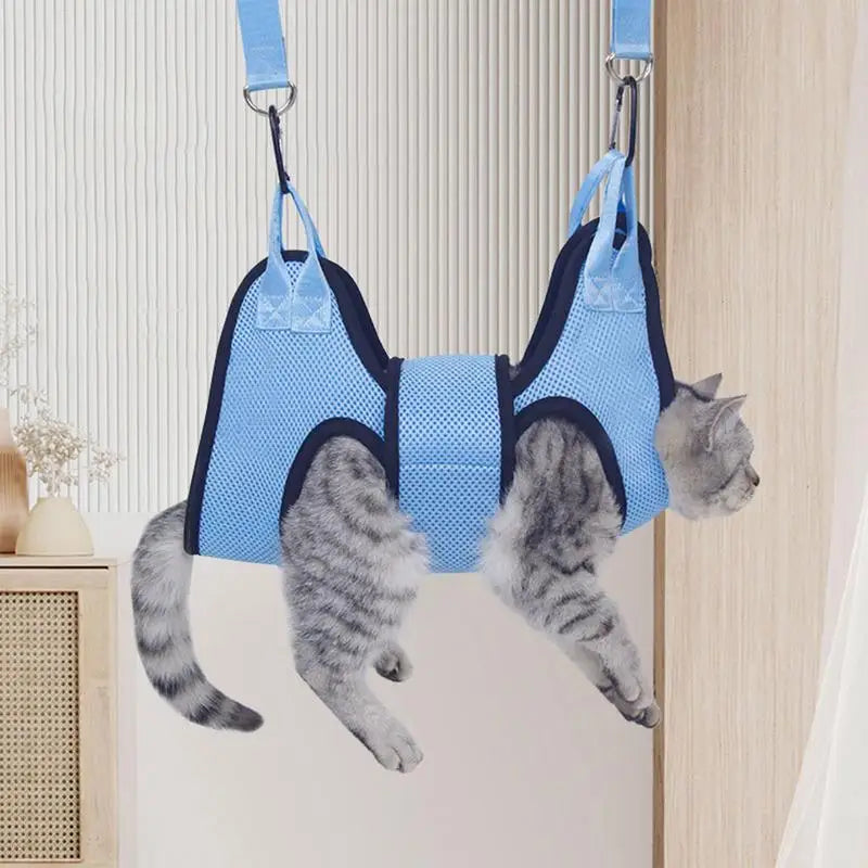 Pet Grooming Hammock – Nail Trimming & Bathing Helper for Dogs & Cats