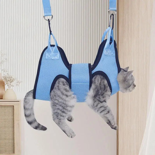 Pet Grooming Hammock – Nail Trimming & Bathing Helper for Dogs & Cats