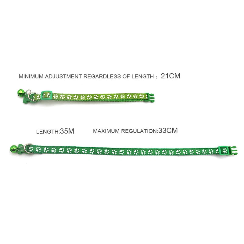 Custom Dog Collar with Name Tag & Bell – Personalized Pet ID Pendant