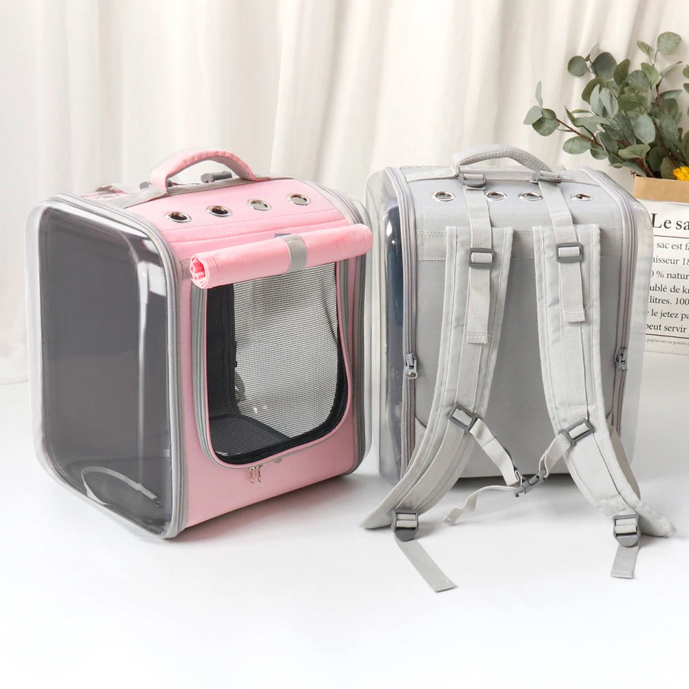 Breathable Pet Carrier Backpack – Comfortable Travel Bag for Cats & Small Dogs