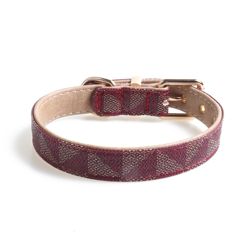 Exquisite Leather Fashion Dog Collar
