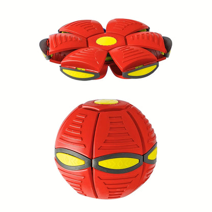 Durable Flying Saucer Ball – Elastic & Fun Dog Toy for Outdoor Play