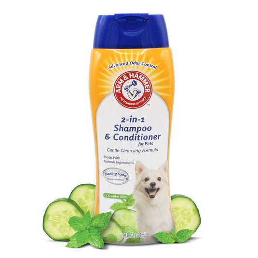 2 in 1 Dog Shampoo Cucumber Mint 590ml
