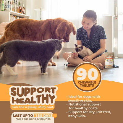 Skin & Coat Support – Fish Oil Formula for Dogs & Cats with Itch Relief