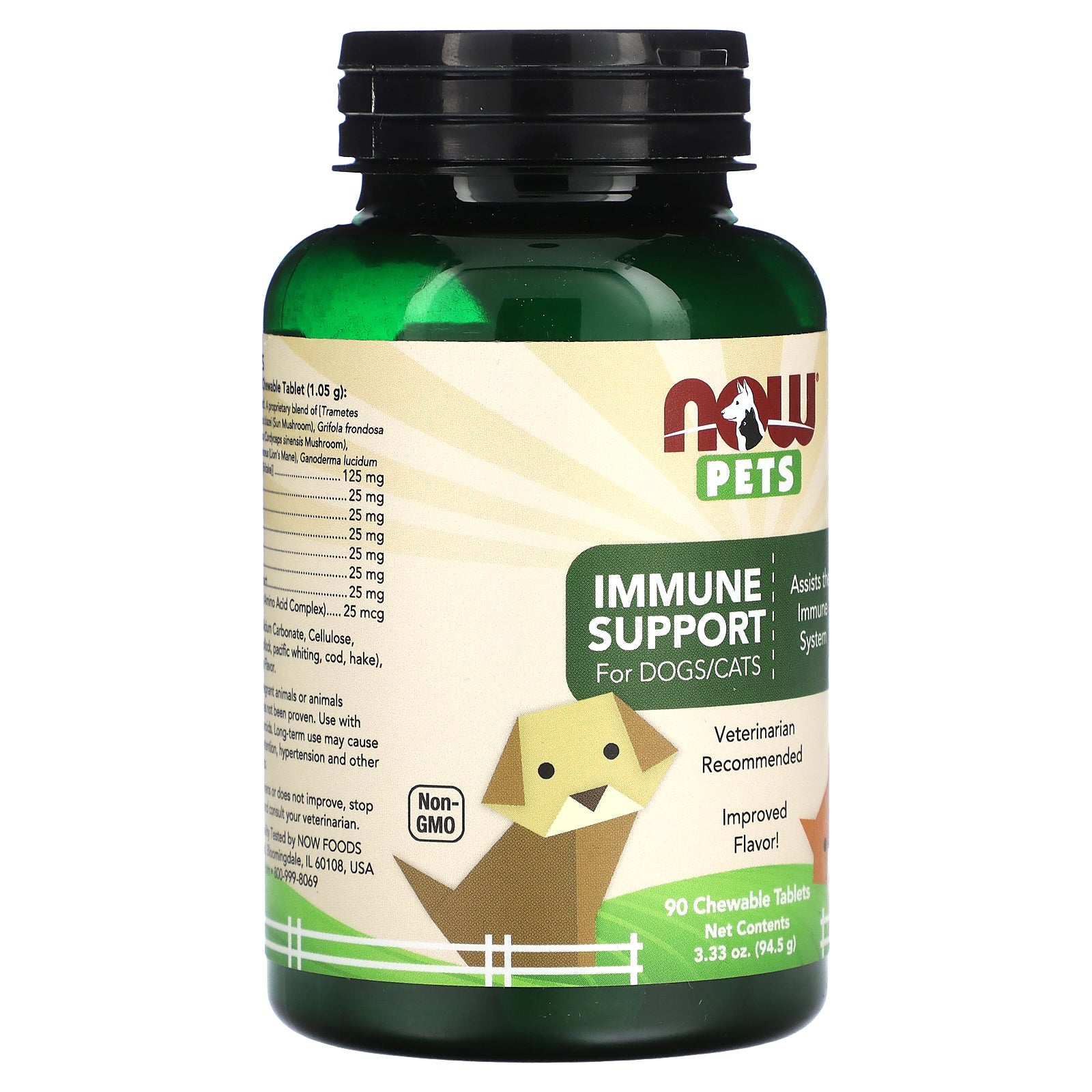 Daily Health Boost & Immune Defense – Supplement for Cats & Dogs, 90 Chews