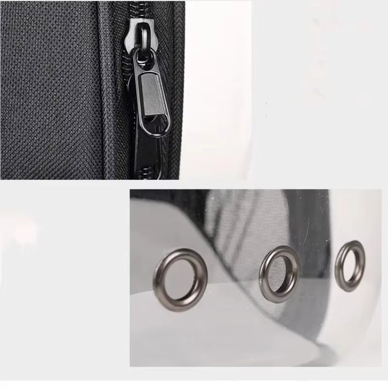 Transparent Pet Space Backpack – Breathable Travel Carrier for Cats & Small Pets