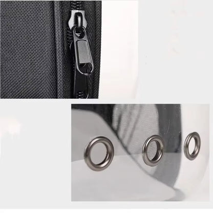 Transparent Pet Space Backpack – Breathable Travel Carrier for Cats & Small Pets