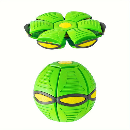 Durable Flying Saucer Ball – Elastic & Fun Dog Toy for Outdoor Play