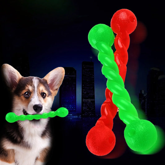 Durable Puppy Chew Toy – Soft Rubber Rod for Teething & Teeth Cleaning