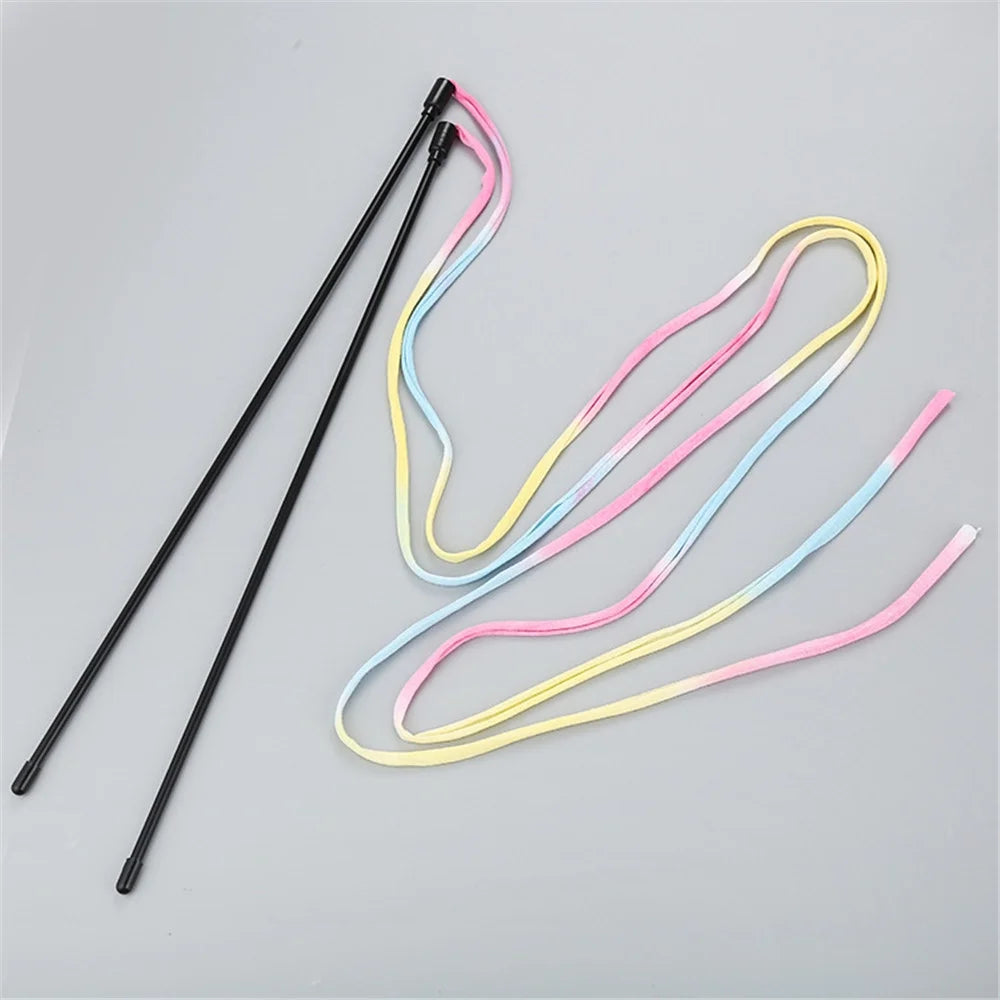 Colorful Pet Wand Toy – Multicolor Stick for Cats & Small Pets