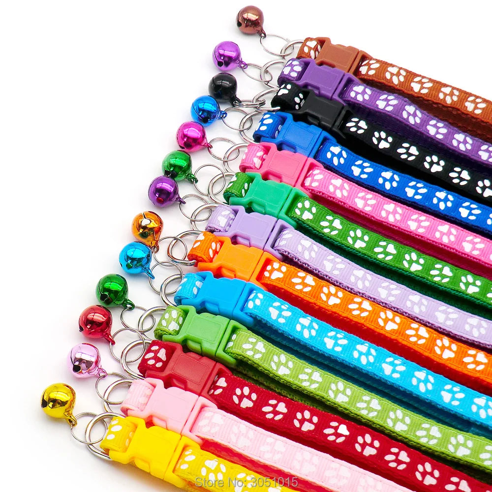 24-Pack Adjustable Dog/Cat Collars With Bell