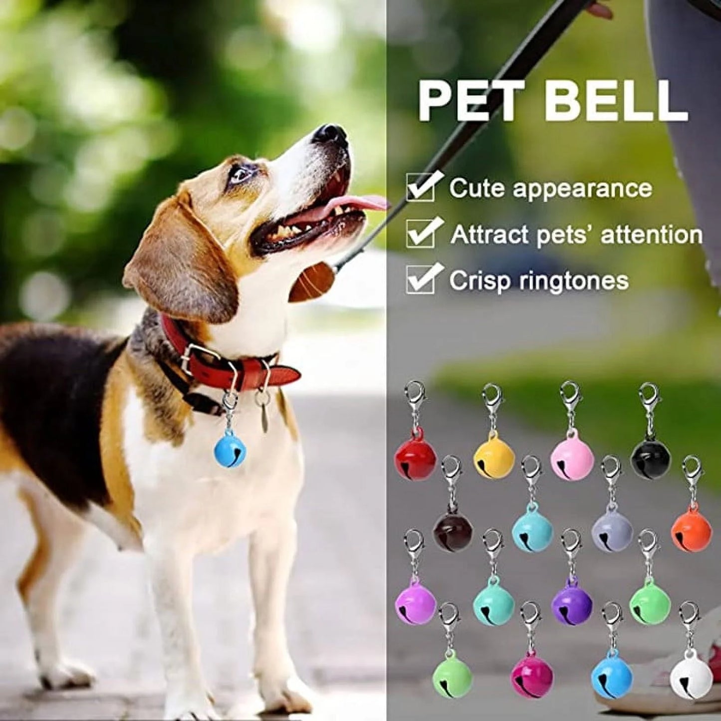 10-Pack Pet Collar Bells – Charming Accessories for Dogs & Cats