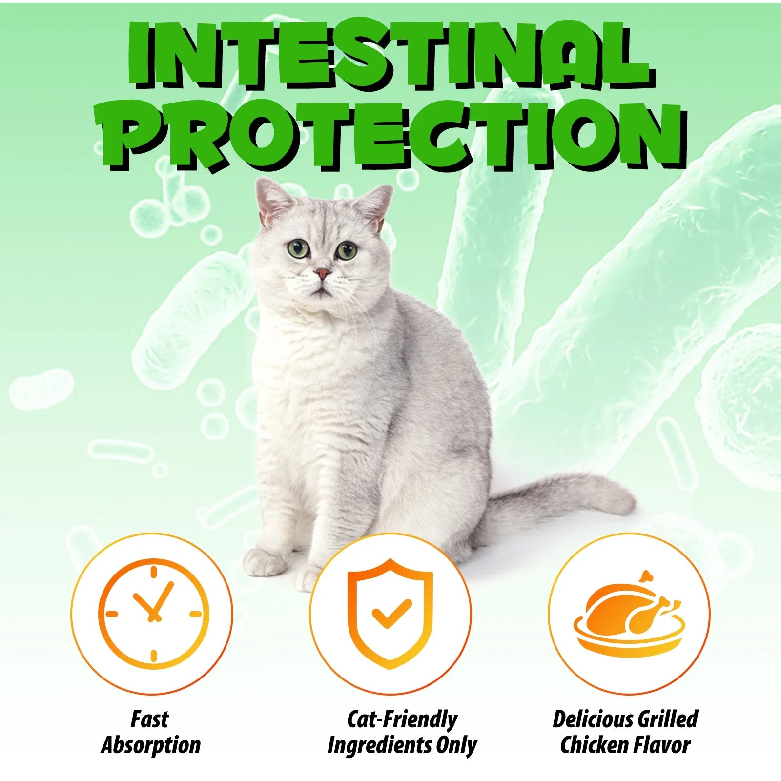 Cat Constipation Relief Drops – Natural Digestive Support with 6 Probiotics, 2oz