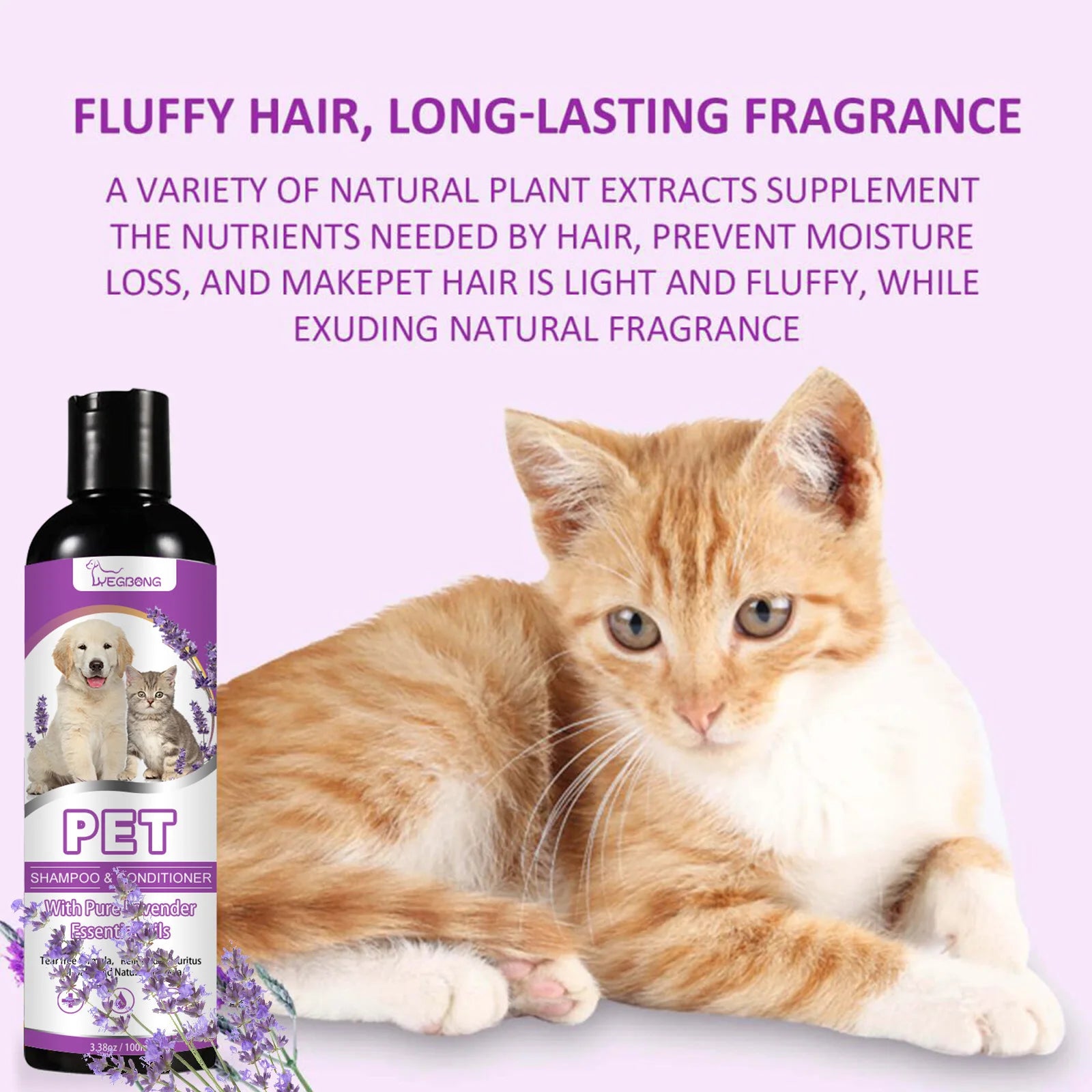 Soothing Dog Shampoo – PH-Balanced Flea Treatment & Hair Softening Wash