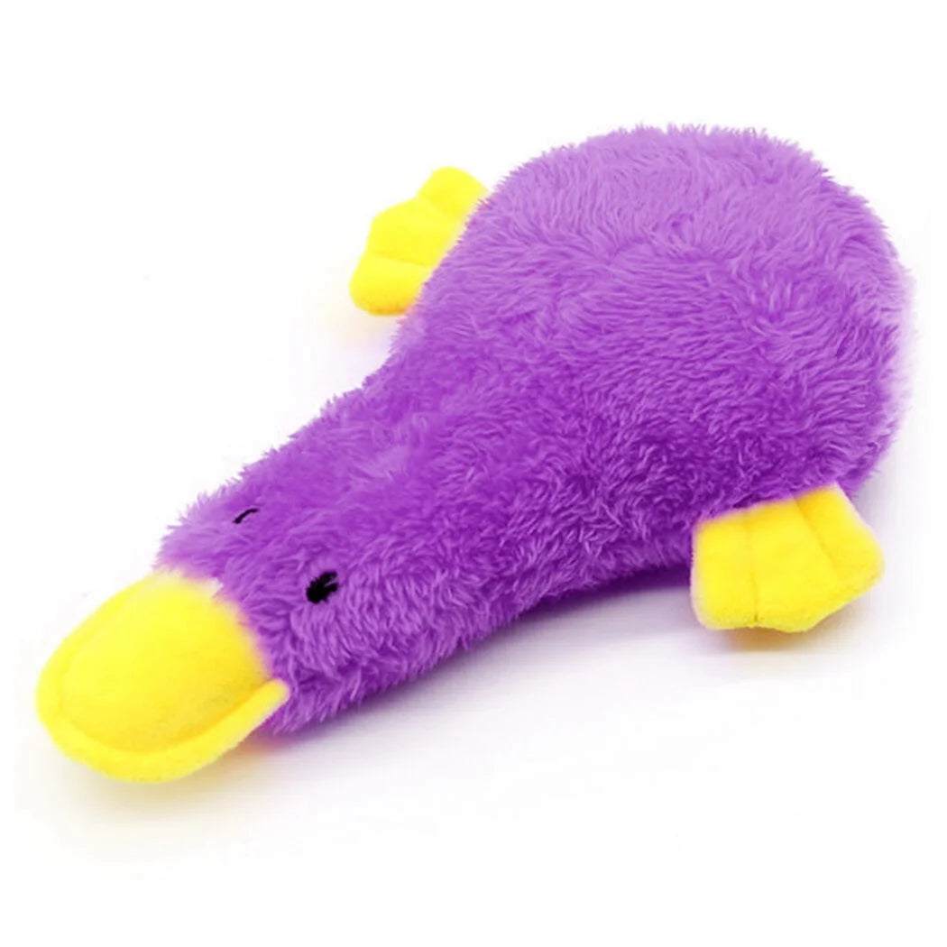 Dog Toy Plush Duck - Interactive Stuffing Soft Pet Playing Toy Puppy Squeaky Toy