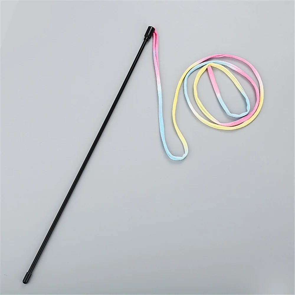 Colorful Pet Wand Toy – Multicolor Stick for Cats & Small Pets