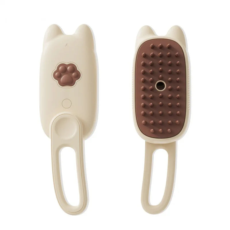 3-in-1 Pet Steam Grooming Brush – Spray, Massage & Hair Removal Comb for Cats & Dogs