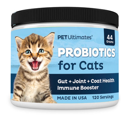 Cat Probiotics Powder with Digestive Enzymes for Cats Digestive Health Supplement 44g