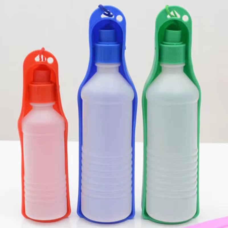 Leak-Proof Pet Drinker – 250ml/500ml Foldable Hydration Bottle for On-the-Go