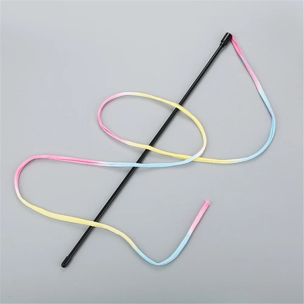 Colorful Pet Wand Toy – Multicolor Stick for Cats & Small Pets