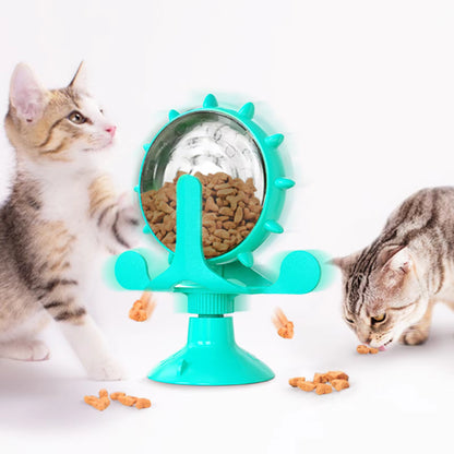 Interactive Treat Dispenser – Rotating Slow Feeder Toy for Cats & Dogs
