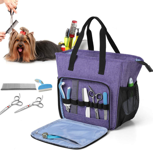 Professional Grooming Organizer – Stylish & Durable Bag for Pet Supplies
