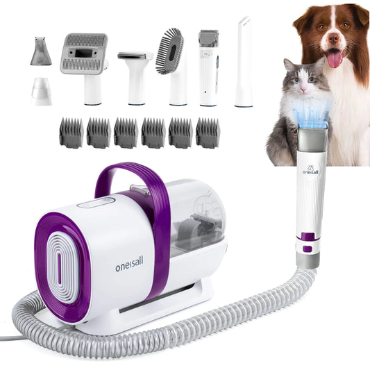 7-in-1 Quiet Pet Grooming Vacuum – Multi Function Hair & Home Cleaning for Dogs & Cats