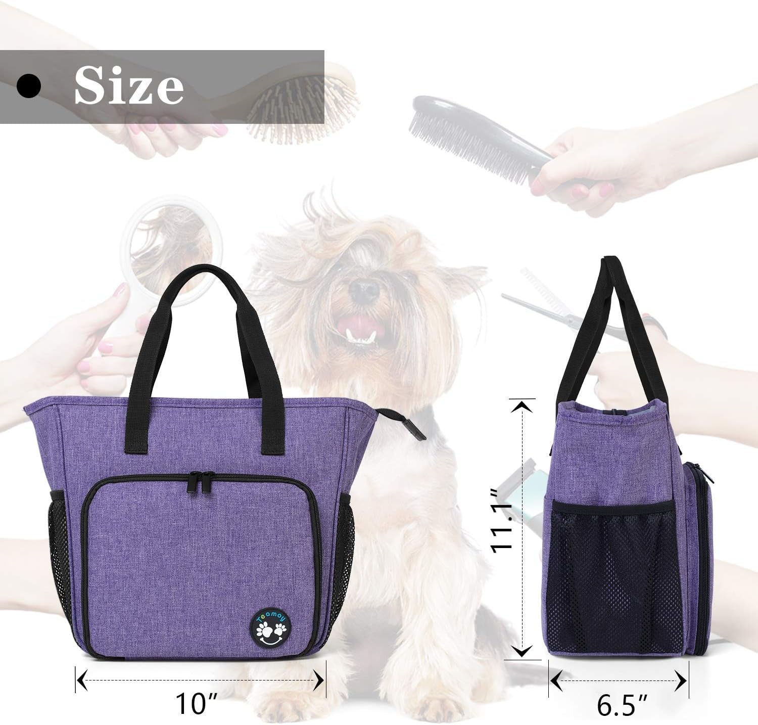 Professional Grooming Organizer – Stylish & Durable Bag for Pet Supplies