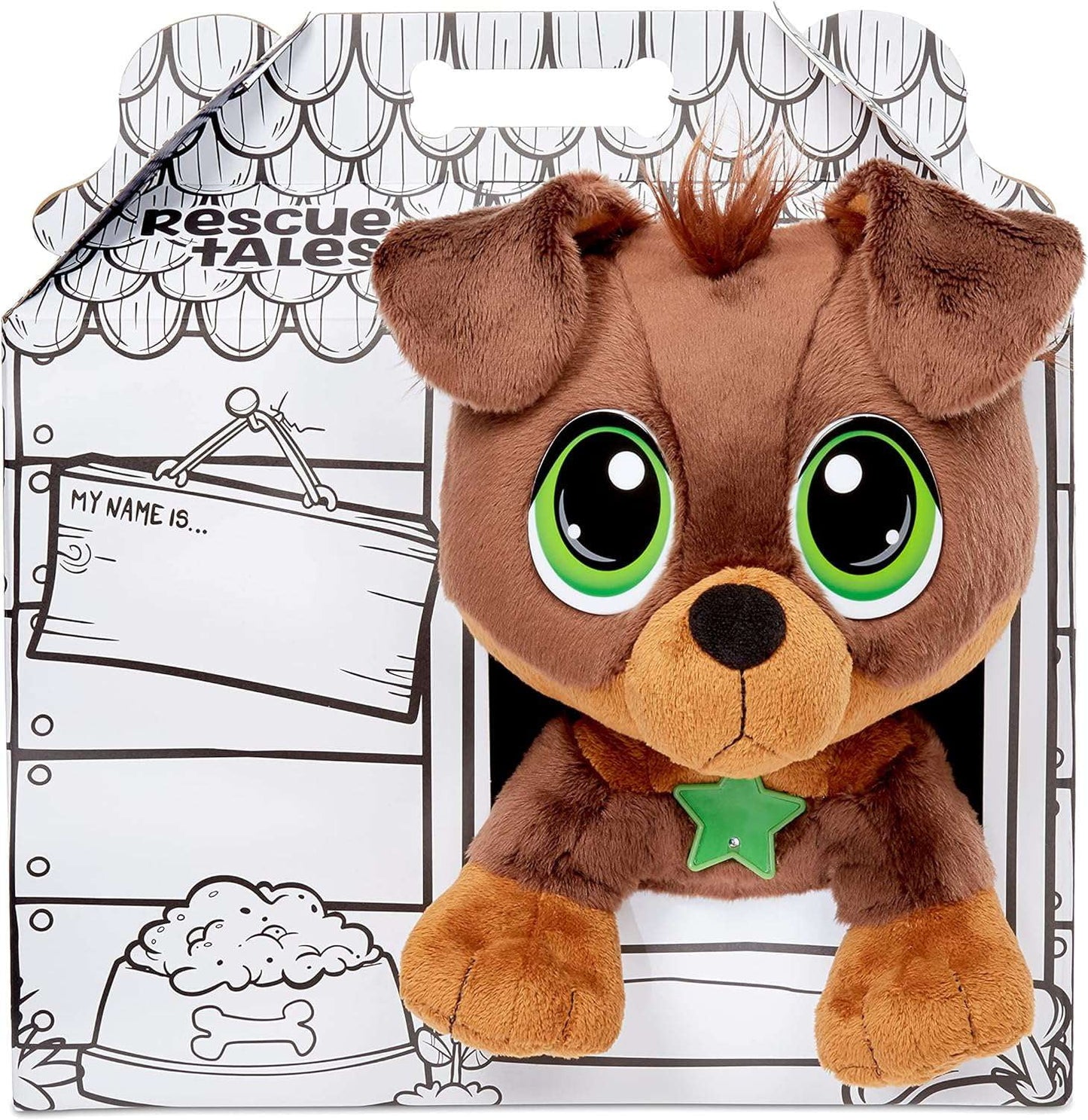 Rescue Tales Adoptable Pet Rottweiler Interactive Plush Pet Toy