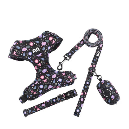 Breathable Pet Harness & Leash – Comfortable Walking Gear for Dogs & Cats