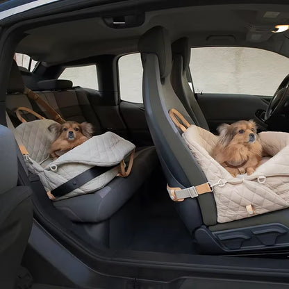 Premium Luxury Dog Carrier Handbag – Portable Travel Bed & Car Seat for Small Pets