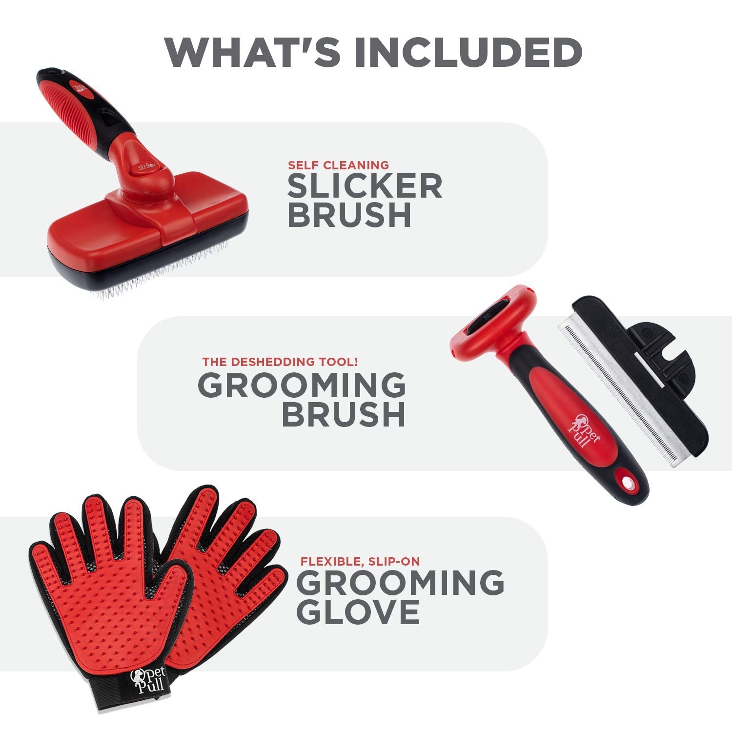 Ultimate Pet Grooming Combo – Brushes & Gloves for Shedding Reduction